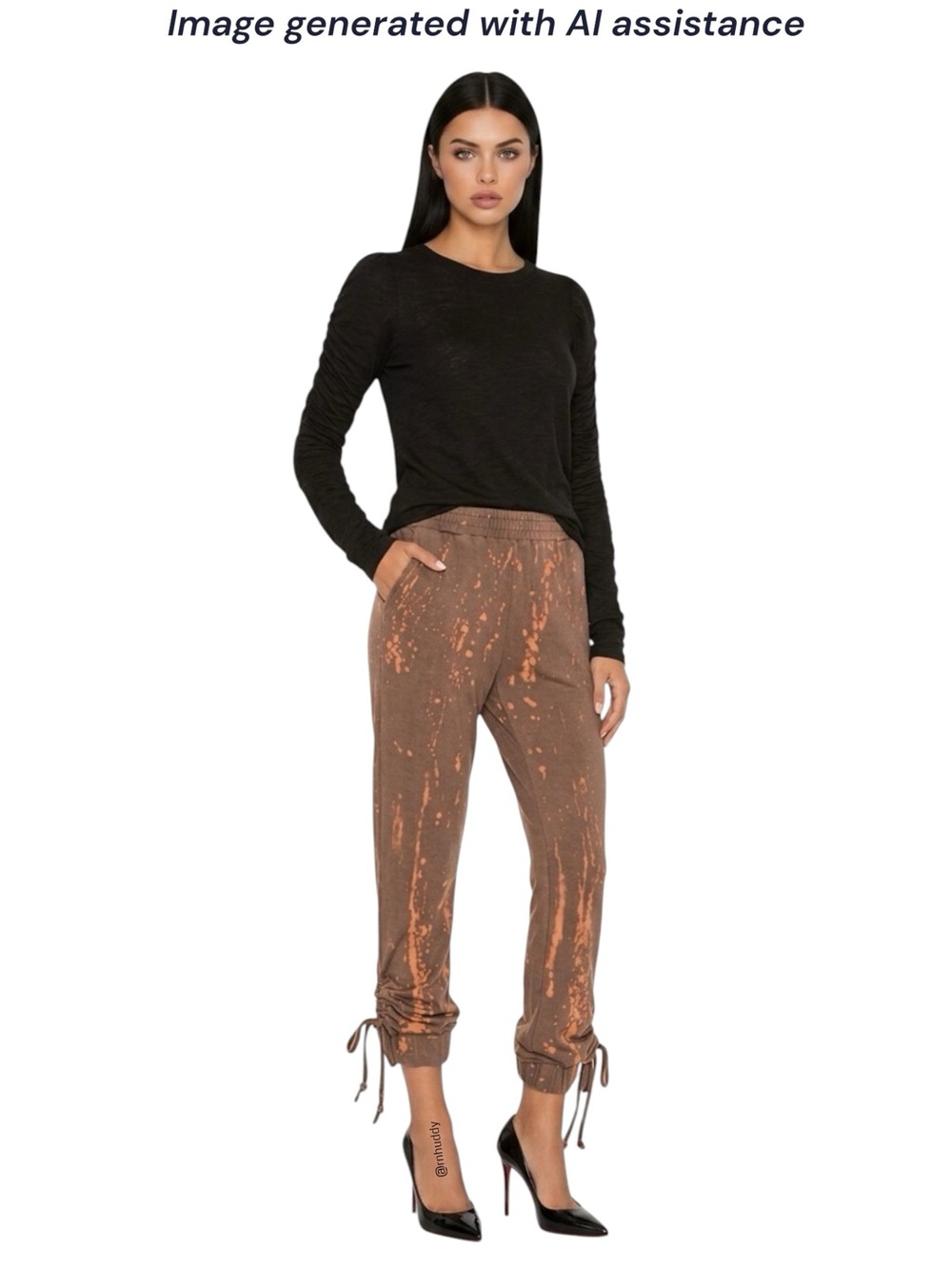 Kendall & Kylie x Revolve XL Mineral Wash Sweatpants